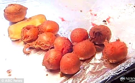 Not a pretty sight: But the Kool-Aid balls have caught on quickly at county fairs