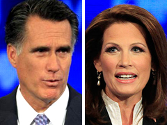 Mitt Romney and Michele Bachmann